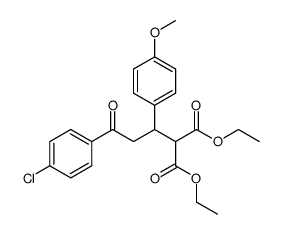 2-[3-(4-Chloro-phenyl)-1-(4-methoxy-phenyl)-3-oxo-propyl]-malonic acid diethyl ester结构式