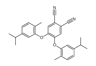 4,5-bis(2-methyl-5-propan-2-ylphenoxy)benzene-1,2-dicarbonitrile结构式