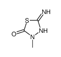 5-amino-3-methyl-1,3,4-thiadiazol-2-one结构式