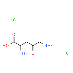 2,5-二氨基-4-氧代戊酸二盐酸盐结构式
