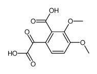 (2-carboxy-3,4-dimethoxy-phenyl)-glyoxylic acid Structure