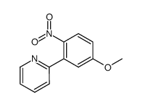 2-(5-methoxy-2-nitrophenyl)pyridine结构式