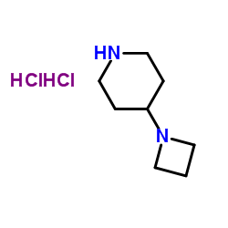 Piperidine, 4-(1-azetidinyl)-, dihydrochloride Structure