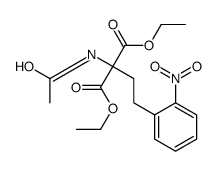 diethyl 2-acetamido-2-[2-(2-nitrophenyl)ethyl]propanedioate结构式