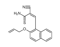 2-Propenethioamide, 2-cyano-3-[2-(2-propen-1-yloxy)-1-naphthalenyl]结构式