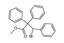 methyl 3-bromo-2,2,3-triphenylpropanoate Structure
