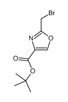 tert-butyl 2-(bromomethyl)-1,3-oxazole-4-carboxylate结构式