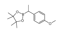 2-[1-(4-methoxyphenyl)ethyl]-4,4,5,5-tetramethyl-1,3,2-dioxaborolane Structure