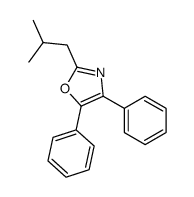 2-(2-methylpropyl)-4,5-diphenyl-1,3-oxazole结构式