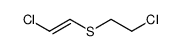 (2-chloro-ethyl)-(2-chloro-vinyl)-sulfide Structure