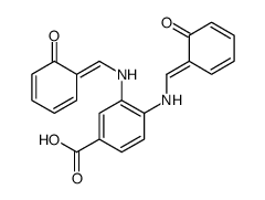 3,4-bis[(6-oxocyclohexa-2,4-dien-1-ylidene)methylamino]benzoic acid Structure