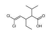 5,5-dichloro-3-ethyl-2-propan-2-ylpent-4-enoic acid结构式