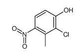 2-chloro-3-methyl-4-nitrophenol结构式