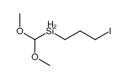 dimethoxymethyl(3-iodopropyl)silane结构式