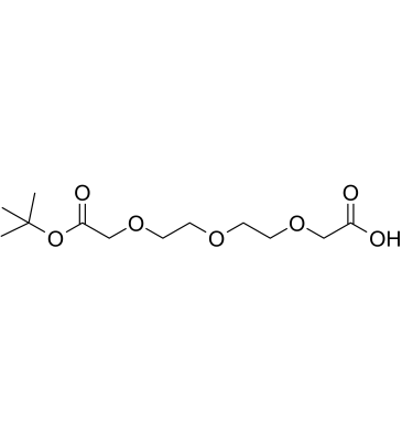 t-Butyl acetate-PEG2-CH2COOH结构式