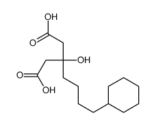 3-(4-cyclohexylbutyl)-3-hydroxypentanedioic acid Structure