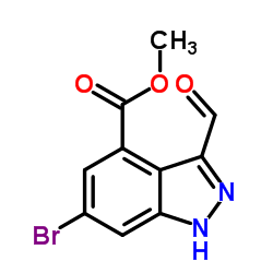 3 Aldehyde, 4-methylester, 6-bromoindazole picture