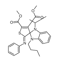 (Z)-DIMETHYL 1-BUTYL-3-ISOPROPYL-2'-(PHENYLIMINO)-1,3-DIHYDRO-2'H-SPIRO[BENZO[D]IMIDAZOLE-2,3'-THIOPHENE]-4',5'-DICARBOXYLATE picture