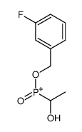 (3-fluorophenyl)methoxy-(1-hydroxyethyl)-oxophosphanium结构式