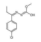 methyl N-[1-(4-chlorophenyl)propylideneamino]carbamate结构式