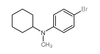 N-甲基-N-环己烷-4-溴苯胺结构式