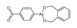 3-(4-nitrophenyl)-1,5-dihydro-2,4,3-benzodioxarsepine Structure