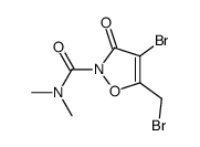 4-bromo-5-bromomethyl-2-dimethylcarbamoyl-4-isoxazolin-3-one结构式