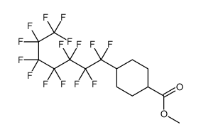 methyl 4-(1,1,2,2,3,3,4,4,5,5,6,6,7,7,7-pentadecafluoroheptyl)cyclohexane-1-carboxylate Structure