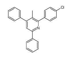 2-(4-chlorophenyl)-3-methyl-4,6-diphenylpyridine结构式