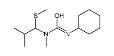 3-cyclohexyl-1-methyl-1-(2-methyl-1-methylsulfanylpropyl)urea结构式