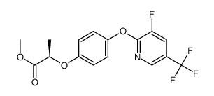 (R)(+)-2-[4-(3-fluoro-5-trifluoromethylpyridin-2-yloxy)-phenoxy]-propionic acid methyl ester Structure