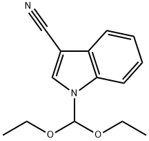 1-diethoxymethyl-1H-indole-3-carbonitrile Structure