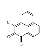 3-chloro-4-(2-methylprop-2-enyl)naphthalene-1,2-dione结构式