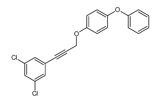 1,3-dichloro-5-[3-(4-phenoxyphenoxy)prop-1-ynyl]benzene Structure