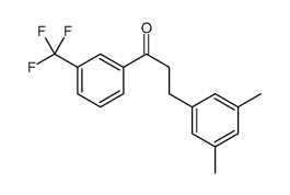 3-(3,5-DIMETHYLPHENYL)-3'-TRIFLUOROMETHYLPROPIOPHENONE结构式