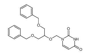 1-((1,3-bis(benzyloxy)-2-propoxy)methyl)uracil Structure