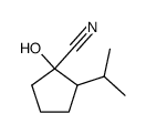 Cyclopentanecarbonitrile, 1-hydroxy-2-isopropyl- (7CI) structure