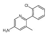 6-(2-chlorophenyl)-5-methylpyridin-3-amine Structure