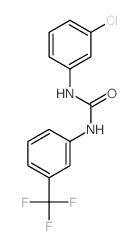 1-(3-chlorophenyl)-3-[3-(trifluoromethyl)phenyl]urea Structure