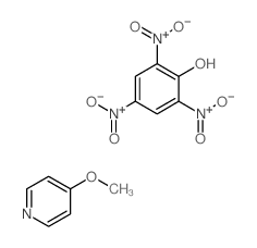 4-methoxypyridine; 2,4,6-trinitrophenol structure
