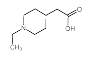 2-(1-ethylpiperidin-4-yl)acetic acid Structure