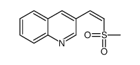 3-(2-methylsulfonylethenyl)quinoline Structure