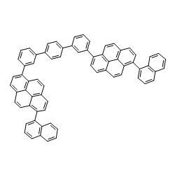 1-naphthalen-1-yl-6-[3-[4-[3-(6-naphthalen-1-ylpyren-1-yl)phenyl]phenyl]phenyl]pyrene Structure