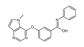 3-(5-methylpyrrolo[3,2-d]pyrimidin-4-yl)oxy-N-phenylbenzamide结构式