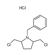 1-BENZYL-2,5-BIS(CHLOROMETHYL)PYRROLIDINE HYDROCHLORIDE Structure