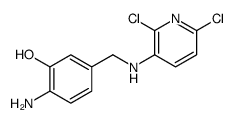 2-amino-5-[[(2,6-dichloropyridin-3-yl)amino]methyl]phenol结构式
