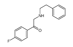 1-(4-fluorophenyl)-2-(2-phenylethylamino)ethanone Structure