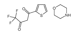 morpholine,4,4,4-trifluoro-1-thiophen-2-ylbutane-1,3-dione Structure