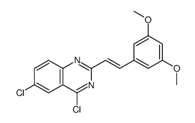 4,6-dichloro-2-[2-(3,5-dimethoxyphenyl)ethenyl]quinazoline Structure