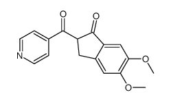 2-isonicotinoyl-5,6-dimethoxy-2,3-dihydro-1H-inden-1-one Structure
